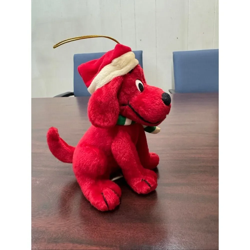 Vintage Clifford The Big Red Dog Plush Christmas Ornament